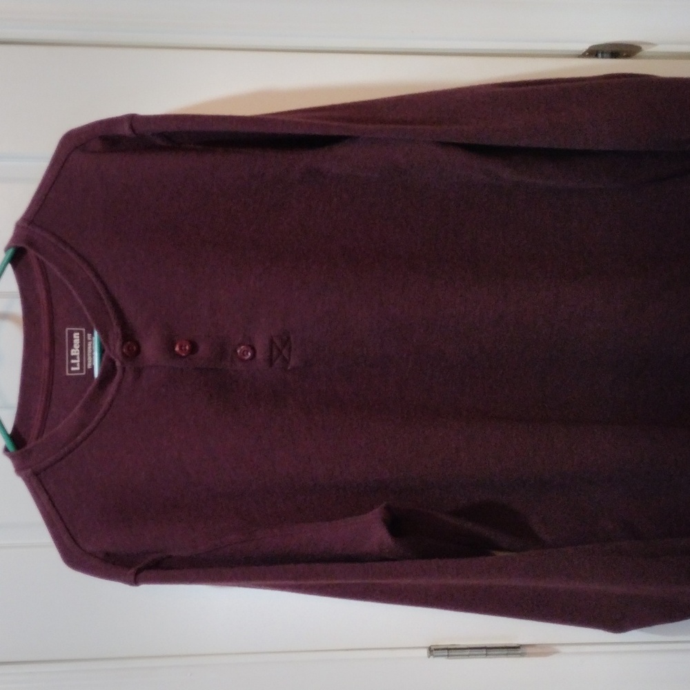 L.L. Bean heavy weight long sleeve shirt.